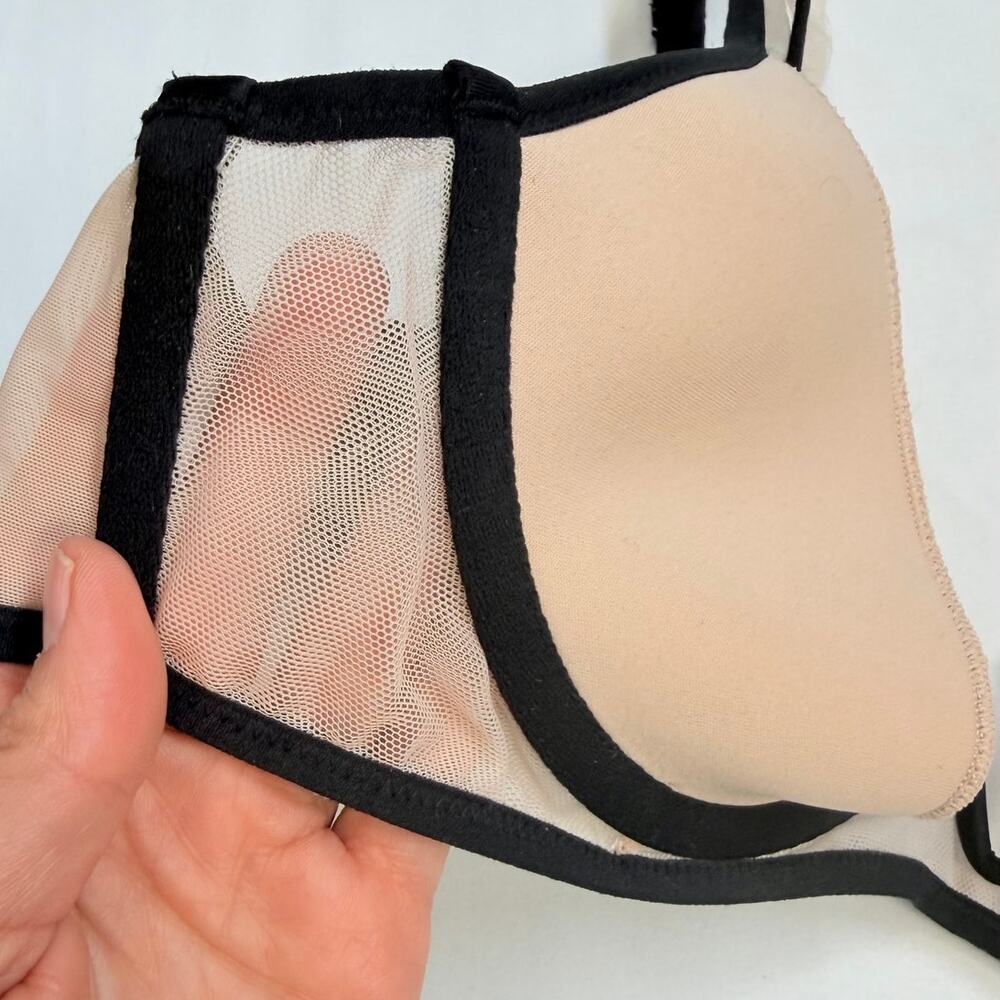 Victoria’s Secret Very Sexy Bra 36C Unlined Plunge + Sheer Embroidered Set M NWT - Picture 7 of 13
